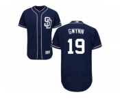 Men's Majestic San Diego Padres #19 Tony Gwynn Navy Blue Flexbase Authentic Collection MLB Jersey
