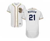 Men's Majestic San Diego Padres #21 Brandon Morrow White Flexbase Authentic Collection MLB Jersey