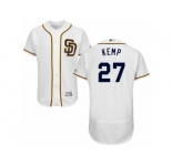 Men's Majestic San Diego Padres #27 Matt Kemp White Flexbase Authentic Collection MLB Jersey