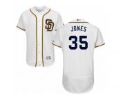 Men's Majestic San Diego Padres #35 Randy Jones White Flexbase Authentic Collection MLB Jersey