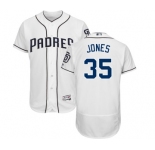 Men's Majestic San Diego Padres #35 Randy Jones White Home Flex Base Authentic Collection MLB Jersey