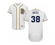 Men's Majestic San Diego Padres #38 Tyson Ross White Flexbase Authentic Collection MLB Jersey