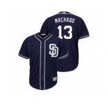 Men's Padres #13 Manny Machado Majestic Alternate Cool Base Jersey