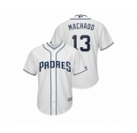 Men's Padres #13 Manny Machado Majestic Home Cool Base Jersey
