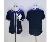 Men's San Diego Padres Blank Majestic Navy Flexbase Authentic Collection Team Jersey