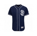 Men's San Diego Padres Majestic Alternate Blank Navy Flex Base Authentic Collection Team Jersey