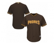 Men's San Diego Padres Majestic Blank Brown Alternate Cool Base Jersey
