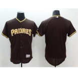Men's San Diego Padres blank Majestic Brown Flexbase Authentic Collection Team Jersey