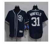 San Diego Padres #31 Dave Winfield Navy Blue Flexbase Authentic Collection Stitched MLB Jersey