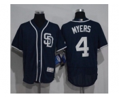 San Diego Padres #4 Wil Myers Navy Blue Flexbase Authentic Collection Stitched MLB Jersey