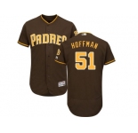 San Diego Padres #51 Trevor Hoffman Brown Flexbase Authentic Collection Stitched MLB Jersey