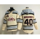 MLB san francisco giants #40 bumgarner cream jerseys[pullover hooded sweatshirt]