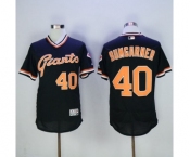 Men San Francisco Giants #40 Madison Bumgarner Majestic Black Flexbase Authentic Collection Cooperstown Player Jersey