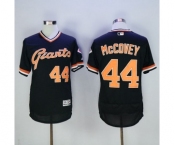 Men San Francisco Giants #44 Willie McCovey Majestic Black Flexbase Authentic Collection Cooperstown Player Jersey