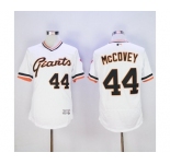 Men San Francisco Giants #44 Willie McCovey Majestic White Flexbase Authentic Collection Cooperstown Player Jersey