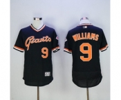 Men San Francisco Giants #9 Matt Williams Majestic Black Flexbase Authentic Collection Cooperstown Player Jersey