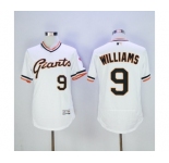 Men San Francisco Giants #9 Matt Williams Majestic White Flexbase Authentic Collection Cooperstown Player Jersey