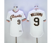 Men San Francisco Giants #9 Matt Williams Majestic White Flexbase Authentic Collection Cooperstown Player Jersey