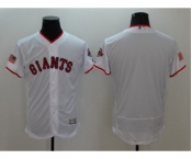 Men San Francisco Giants Blank White Stars & Stripes 2016 Independence Day Flex Base Jersey