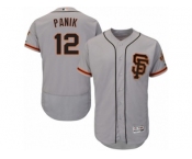 Men's Majestic San Francisco Giants #12 Joe Panik Gray Flexbase Authentic Collection MLB Jersey