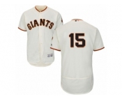 Men's Majestic San Francisco Giants #15 Bruce Bochy Cream Flexbase Authentic Collection MLB Jersey