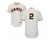 Men's Majestic San Francisco Giants #2 Denard Span Cream Flexbase Authentic Collection MLB Jersey