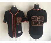 Men's Majestic San Francisco Giants #22 Will Clark Authentic Black Cool Base MLB Jersey