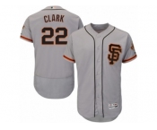 Men's Majestic San Francisco Giants #22 Will Clark Gray Flexbase Authentic Collection MLB Jersey