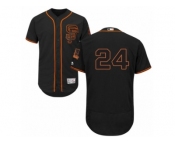 Men's Majestic San Francisco Giants #24 Willie Mays Black Flexbase Authentic Collection MLB Jersey