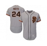 Men's Majestic San Francisco Giants #24 Willie Mays Gray Flexbase Authentic Collection MLB Jersey