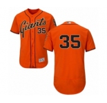 Men's Majestic San Francisco Giants #35 Brandon Crawford Orange Flexbase Authentic Collection MLB Jersey