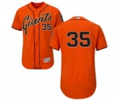 Men's Majestic San Francisco Giants #35 Brandon Crawford Orange Flexbase Authentic Collection MLB Jersey