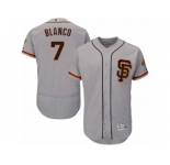 Men's Majestic San Francisco Giants #7 Gregor Blanco Gray Flexbase Authentic Collection MLB Jersey