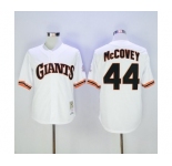 Men's Mitchell and Ness San Francisco Giants #44 Willie McCovey Authentic White 1989 Throwback MLB Jersey