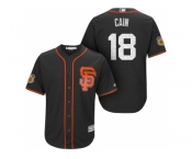 Men's San Francisco Giants #18 Matt Cain 2017 Spring Training Cool Base Stitched MLB Jersey