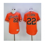Men's San Francisco Giants #22 Will Clark Majestic Orange 1978 Turn Back The Clock Flex Base Jersey