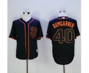 Men's San Francisco Giants #40 Madison Bumgarner Majestic Black Cool Base Player Jersey