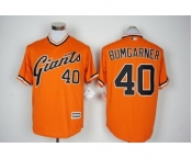 Men's San Francisco Giants #40 Madison Bumgarner Majestic Orange 1978 Turn Back The Clock Cool Base Jersey