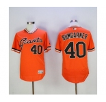 Men's San Francisco Giants #40 Madison Bumgarner Majestic Orange 1978 Turn Back The Clock Flex Base Jersey