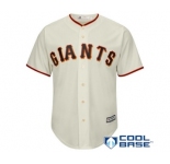 Men's San Francisco Giants Blank Majestic Cream Official Cool Base Jersey