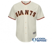 Men's San Francisco Giants Blank Majestic Cream Official Cool Base Jersey