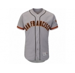 Men's San Francisco Giants Majestic Road Blank Gray Flex Base Authentic Collection Team Jersey