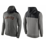 Men's San Francisco Giants Nike Gray Cooperstown Collection Hybrid Pullover Hoodie