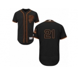San Francisco Giants #21 Conor Gillaspie Black Men's Flexbase Collection Stitched Baseball Jersey