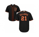 San Francisco Giants #21 Conor Gillaspie Black New Cool Base Stitched Baseball Jersey