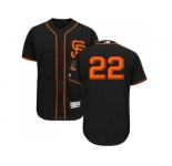 San Francisco Giants #22 Will Clark Black Flexbase Authentic Collection Alternate Stitched MLB Jersey