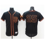 San Francisco Giants #25 Barry Bonds Black Flexbase Authentic Collection Alternate Stitched Baseball Jersey