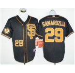 San Francisco Giants #29 Jeff Samardzija Black 2016 Cool Base Stitched Baseball Jersey