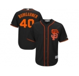 San Francisco Giants #40 Madison Bumgarner Black Alternate 2017 Cool Base Jersey