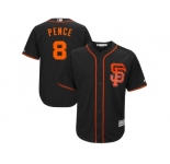 San Francisco Giants #8 Hunter Pence Black Alternate 2017 Cool Base Jersey